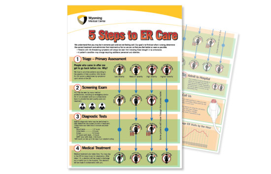 5 Steps to ER Care" poster