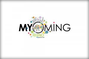 Myoming Floral Rhino logo image